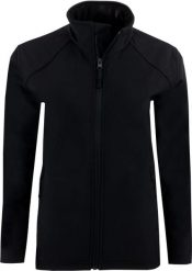 Damska kurtka softshell Uniwear czarna. Czarne kurtki damskie Erima, m, bez wzorów, z elastanu, bez kaptura. Za 195.99 zł.