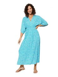 Ipanima Sukienka w kolorze turkusowym rozmiar: 34/36. Niebieskie sukienki damskie Ipanima, bez wzorów, z wiskozy, bez ramiączek. Za 92.21 zł.