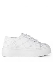 Badura Sneakersy PANSY-461002-1 Biały. Białe obuwie sportowe damskie Badura, ze skóry, bez zapięcia. Za 279.99 zł.