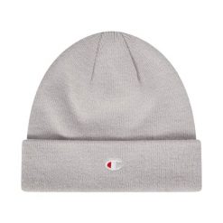 Czapka Champion Beanie Cap. Szare czapki damskie Champion, na zimę, bez wzorów, z materiału. Za 62.99 zł.