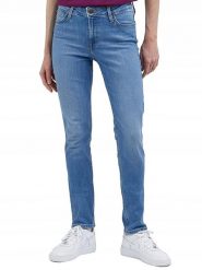 Lee Dżinsy - Skinny fit - w kolorze niebieskim rozmiar: W28/L33. Niebieskie jeansy damskie Lee, z podwyższonym stanem. Za 179.64 zł.