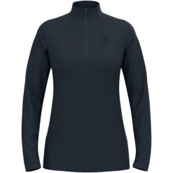 Bluza techniczna damska ODLO Essential Light Mid Layer 1/2 zip. Fioletowe bluzy damskie ODLO, bez wzorów, bez kaptura. Za 349.99 zł.