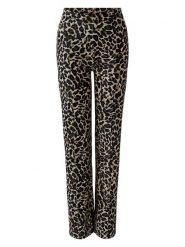 Miss Lagotte Spodnie w kolorze beżowo-czarnym rozmiar: 38. Brązowe spodnie materiałowe damskie Miss Lagotte, bez wzorów, z materiału. Za 126.99 zł.