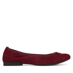 Baleriny Tamaris. Czerwone balerinki damskie Tamaris, bez wzorów. Za 264.99 zł.