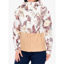 Kurtka przeciwdeszczowa damska Columbia Hikebound Printed Jacket. Brązowe kurtki damskie Columbia, bez wzorów, bez kaptura. Za 387.99 zł.