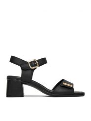 Remonte Sandały CEO-D1K54-00 Czarny. Czarne sandały damskie Remonte, bez wzorów, ze skóry, bez obcasa, na słupku, bez zapięcia. Za 379.99 zł.