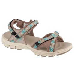 Sandały CMP Almaak Hiking Sandal 38Q9946-13PT brązowe. Brązowe sandały damskie bez wzorów, z gumy, bez obcasa, bez zapięcia. Za 297.61 zł.