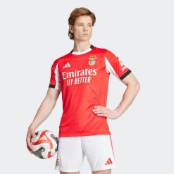 Koszulka piłkarska Benfica 25/26 domowa. Bluzki damskie Adidas, s, bez wzorów, bez kołnierzyka, bez ramiączek. Za 449.99 zł.