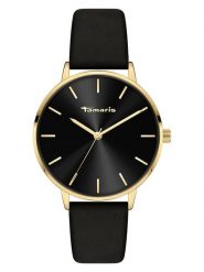 Tamaris Zegarek kwarcowy w kolorze złoto-czarnym rozmiar: onesize. Czarne, analogowe zegarki damskie Tamaris, metalowe. Za 130.99 zł.