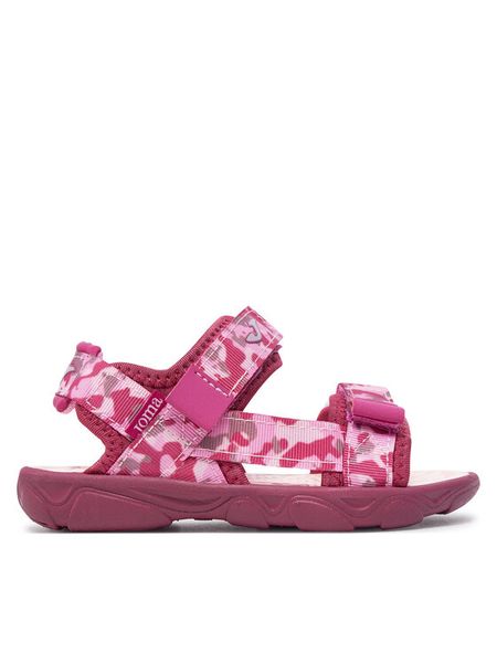 Joma Sandały S.Boat Jr 2419 SBOAJS2419V Różowy. Czerwone sandały dziewczęce Joma, z materiału, bez obcasa, bez zapięcia. Za 109.99 zł.