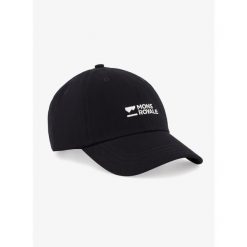 Czapka z daszkiem Mons Royale Original Cap - black/white. Czarne czapki z daszkiem damskie Mons Royale, bez wzorów. Za 114.99 zł.