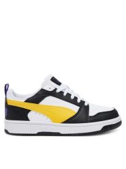 Puma Sneakersy Rebound V6 Lo Jr 393833 23 Biały. Białe buty sportowe chłopięce Puma, ze skóry, bez zapięcia. Za 189.99 zł.