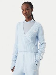 Adidas Sweter Adidas x Jennie Knitted Wrap LD8932 Niebieski jasny Slim Fit. Niebieskie swetry klasyczne damskie Adidas, m, z syntetyku, bez kołnierzyka. Za 373.99 zł.