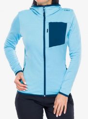 Bluza polarowa damska CMP Solvixa. Niebieskie bluzy damskie CMP, m, bez wzorów, z elastanu, bez kaptura. Za 269.49 zł.