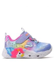 Skechers Sneakersy Twilight Dream 302681N/BLMT Fioletowy. Fioletowe buty sportowe dziewczęce Skechers, bez wzorów, z materiału, bez zapięcia. Za 173.39 zł.