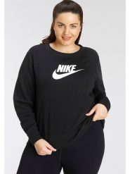 Nike Bluza w kolorze czarnym rozmiar: 2X. Czarne bluzy damskie Nike, bez wzorów, bez kaptura. Za 175.26 zł.