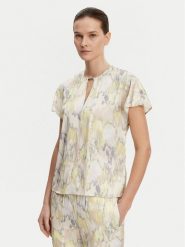 Calvin Klein Bluzka K20K208191 Kolorowy Regular Fit. Bluzki damskie Calvin Klein, bez wzorów, z wiskozy, bez kołnierzyka, bez ramiączek. W wyprzedaży za 219.99 zł.