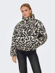 JDY Kurtka pikowana w kolorze beżowo-jasnobrązowo-czarnym rozmiar: XL. Brązowe kurtki damskie JDY, xl, bez wzorów, bez kaptura. Za 145.26 zł.