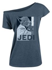 Nastrovje Potsdam Koszulka "Star Wars Jedi" w kolorze niebieskim rozmiar: XL. Niebieskie koszulki damskie Nastrovje Potsdam, xl, bez wzorów, bez kołnierzyka, bez ramiączek. Za 60.88 zł.