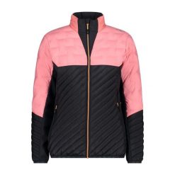 Damska kurtka puchowa CMP Unlimitech. Czarne kurtki damskie CMP, bez wzorów, z puchu, bez kaptura. Za 614.00 zł.