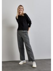 Street One Sweter w kolorze czarnym rozmiar: 34. Czarne swetry klasyczne damskie Street One, ze splotem, bez kołnierzyka. Za 65.85 zł.