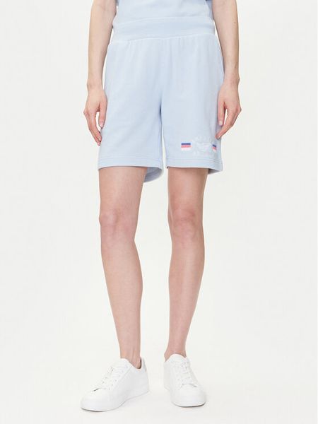 Emporio Armani Underwear Szorty sportowe EW000496 AF10882 U9273 Błękitny Loose Fit. Niebieskie spodenki sportowe damskie Emporio Armani Underwear, m, bez wzorów, z syntetyku. Za 319.99 zł.