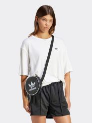 Adidas Koszulka w kolorze białym rozmiar: M. Białe bluzki damskie Adidas, m, bez wzorów, bez kołnierzyka, bez ramiączek. Za 113.90 zł.