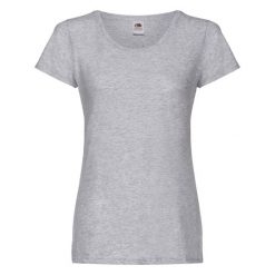 Oryginalna Koszulka Damska. Niebieskie bluzki damskie Fruit of the Loom, l, bez wzorów, bez kołnierzyka, bez ramiączek. Za 44.99 zł.