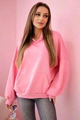 Bluza z kapturem masełko jasno różowa. Czerwone bluzy damskie KESI, l, bez wzorów, z elastanu, z kapturem. Za 204.91 zł.