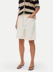 Vero Moda Szorty jeansowe Villa 10326196 Beżowy Regular Fit. Brązowe szorty damskie Vero Moda, bez wzorów, z bawełny. Za 179.99 zł.