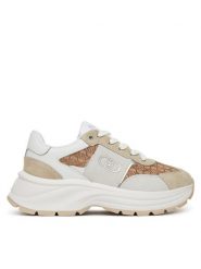 Liu Jo Sneakersy Eva 02 BA5065 PX617 Beżowy. Brązowe obuwie sportowe damskie Liu Jo, ze skóry, bez zapięcia. Za 539.99 zł.