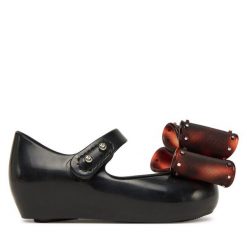 Baleriny Melissa. Czarne baleriny dziewczęce Melissa, bez wzorów, bez obcasa, bez zapięcia. Za 159.99 zł.