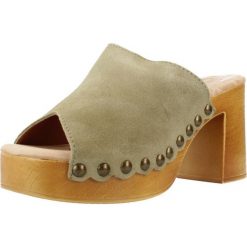 Sandały MTNG 53672M Zielony. Zielone sandały damskie mtng, bez wzorów, z syntetyku, bez obcasa, bez zapięcia. Za 177.99 zł.