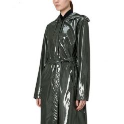 Kurtka RAINS A LINE LONGER W JACKET W3 Zielony. Zielone kurtki damskie Rains, bez wzorów, z syntetyku, bez kaptura. Za 527.10 zł.