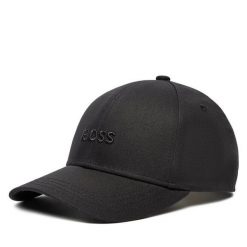 Czapka z daszkiem BOSS. Czarne czapki z daszkiem damskie Boss, bez wzorów. Za 129.99 zł.