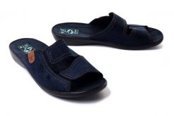 ADANEX DIK13 DIANA 26027 GR/CZ granatowy/czarny, kapcie/klapki damskie. Czarne kapcie damskie Adanex. Za 33.49 zł.