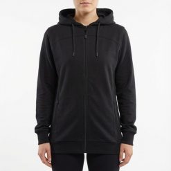 Kurtka Treningowa Oversize z Kapturem Czarna. Czarne kurtki damskie LEGEA, uniwersalny, bez wzorów, z bawełny, z kapturem. Za 92.00 zł.