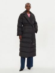 PINKO Płaszcz zimowy Taccuino 103829 A0L5 Czarny Regular Fit. Czarne kurtki damskie Pinko, na zimę, l, bez wzorów, z syntetyku, bez kaptura. Za 1,849.00 zł.