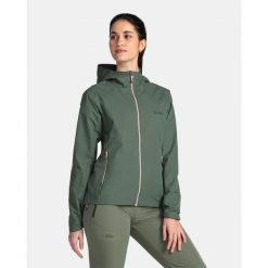 Damska kurtka outdooroowa Kilpi SONNA-W. Zielone kurtki damskie Kilpi, xs, bez wzorów, z softshellu, bez kaptura. Za 289.86 zł.