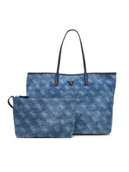 Guess Torebka Victtoria HWDL95 14290 Niebieski. Niebieskie shopper bag Guess, bez dodatków. Za 714.99 zł.