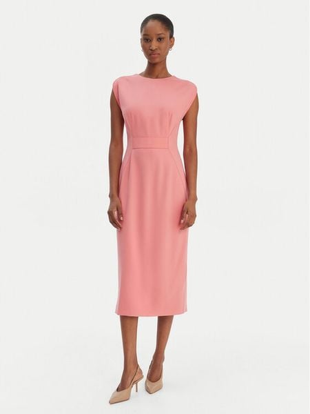 BOSS Sukienka codzienna Detira 50551898 Czerwony Slim Fit. Czerwone sukienki damskie Boss, bez wzorów, bez ramiączek. Za 1,699.00 zł.