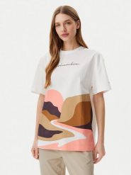 Columbia T-Shirt Rolling Bend™ Graphic 2120031 Biały Oversize. Białe t-shirty damskie Columbia, m, bez wzorów, z bawełny, bez kołnierzyka. Za 89.99 zł.