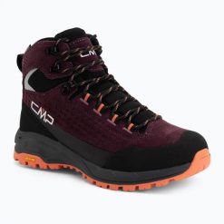 Buty trekkingowe damskie CMP Vertyx Mid Waterproof. Czerwone obuwie trekkingowe damskie CMP, ze skóry, przed kolano, bez zapięcia. Za 549.99 zł.