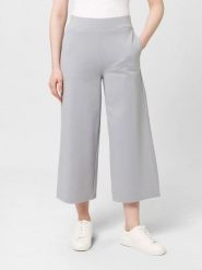 Les Lunes Spodnie "Willaa" w kolorze szarym rozmiar: XL. Szare spodnie materiałowe damskie Les Lunes, bez wzorów, z materiału. Za 208.99 zł.