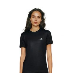 Damska koszulka trekkingowa z merynosów. Niebieskie bluzki damskie FJORK MERINO, xl, bez wzorów, z wełny, bez kołnierzyka, bez ramiączek. W wyprzedaży za 199.00 zł.