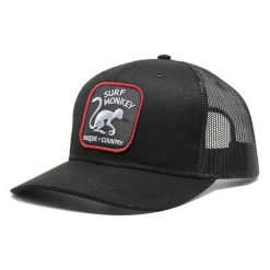 Czapka Trucker - 6 Paneli / Jeden Rozmiar (Czarny/Czarny). Szare czapki damskie SURF MONKEY, z aplikacjami, z bawełny. Za 159.95 zł.