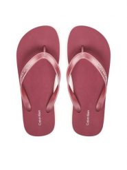 Calvin Klein Japonki Flatform Flip Flop Met Tpu HW0HW03120 Różowy. Czerwone klapki damskie Calvin Klein, bez wzorów, z syntetyku, bez obcasa, bez zapięcia. Za 189.99 zł.
