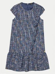 Guess Sukienka codzienna J4YK22 WGFZ0 Granatowy Regular Fit. Niebieskie sukienki dziewczęce Guess, z aplikacjami, z syntetyku, bez ramiączek, proste. Za 189.99 zł.