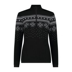 Golf damska turystyczne CMP 7H96401. Czarne golfy damskie CMP, l, bez wzorów, bez ramiączek. Za 655.30 zł.