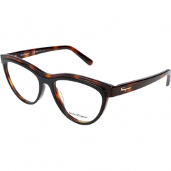 Oprawki "SF2750" w kolorze brązowo-czarnym. Brązowe okulary przeciwsłoneczne damskie Carrera, Ferragamo. W wyprzedaży za 249.95 zł.